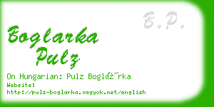 boglarka pulz business card